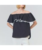 【グレース コンチネンタル/GRACE CONTINENTAL】のラッフルトリミングブラウス ブラック|ID: prp329100004538594 ipo3291000000032730559