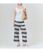 【グレース コンチネンタル/GRACE CONTINENTAL】のロープボーダーパンツ ネイビー|ID: prp329100004538598 ipo3291000000032730572