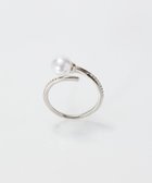 【フィービィー/phoebe】の【金属アレルギー対応】ドローラップパールビジューリング シルバー シルバー|ID: prp329100004538662 ipo3291000000032730691