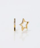 【フィービィー/phoebe】の【金属アレルギー対応】ワンタッチライナースタービジューフープピアス ゴールド ゴールド|ID: prp329100004538672 ipo3291000000032730713