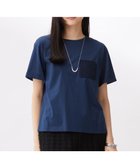 【自由区/JIYU-KU】の【洗える】クロッシェポケット Tシャツ コバルトブルー|ID: prp329100004538686 ipo3291000000032070084