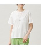 【自由区/JIYU-KU】の【洗える】クロッシェポケット Tシャツ オフホワイト|ID: prp329100004538686 ipo3291000000032070085