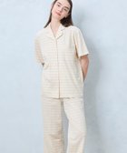 【ウンナナクール/une nana cool】の【綿100%】やわらか天竺ボーダー半袖パジャマ MADE WITH LIBERTY FABRIC BE|ID: prp329100004538688 ipo3291000000032070091