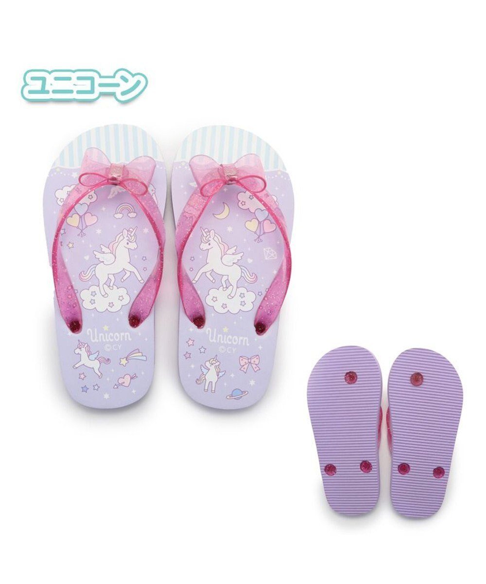 【マザーガーデン/Mother garden / KIDS】のマザーガーデン ビーチサンダル キッズ用 《 ユニコーン / レモンくま 》 人気、トレンドファッション・服の通販 founy(ファニー) 　ファッション　Fashion　キッズファッション　Fashion for Kids　ガーデン　Garden, Gardening　キャラクター　Character, Licensed Characters　サンダル　Sandals, Summer Shoes　ビーチ　Beach, Seaside　リボン　Ribbon, Bow　夏　Summer　春　Spring　S/S・春夏　SS, Spring/Summer, Warm Season　 other-1|ID: prp329100004539471 ipo3291000000032695322