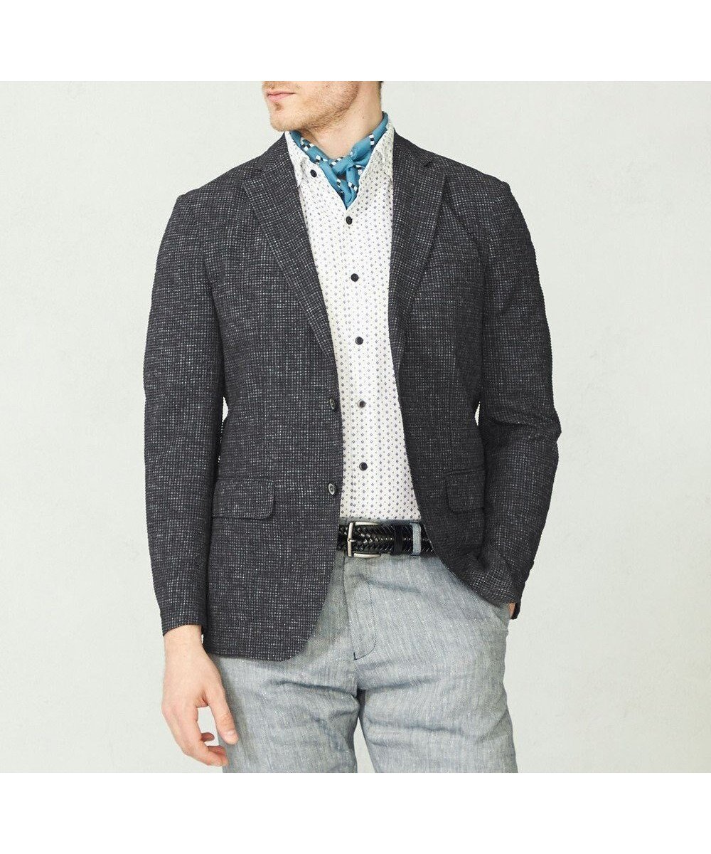【ジョセフ アブード/JOSEPH ABBOUD / MEN】の【イージーケア・多機能】人気 ライトウェーブ ジャケット インテリア・キッズ・メンズ・レディースファッション・服の通販 founy(ファニー) 　ファッション　Fashion　メンズファッション　MEN　アウター　Coats Outerwear/Men　テーラードジャケット　Tailored Jackets　ウォッシャブル　Washable　春　Spring　吸水　Water Absorption　抗菌　Antibacterial　軽量　Lightweight　サッカー　Soccer　ジャケット　Jacket　スタイリッシュ　Stylish　ストレッチ　Stretch　スマート　Smart　スラックス　Slacks　セットアップ　Set Up　チェック　Check　デニム　Denim　人気　Popularity　ベスト　Vest　ポケット　Pocket　リラックス　Relax　S/S・春夏　Ss・Spring/Summer　夏　Summer　エレガント 上品　Elegant　ビジネス 仕事 通勤　Business　ネイビー系3|ID: prp329100004539494 ipo3291000000032125656