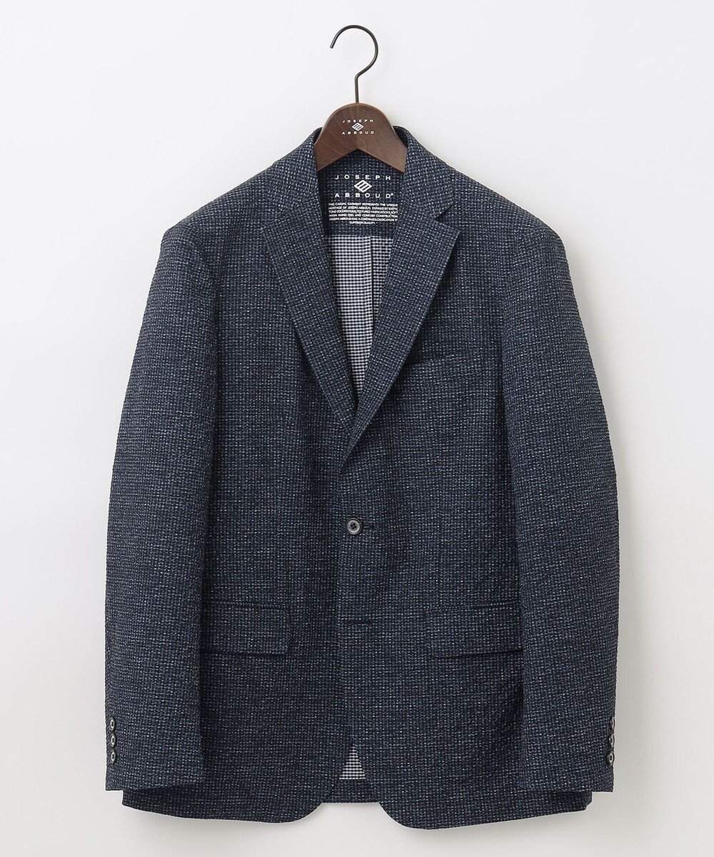 【ジョセフ アブード/JOSEPH ABBOUD / MEN】の【イージーケア・多機能】人気 ライトウェーブ ジャケット 人気、トレンドファッション・服の通販 founy(ファニー) 　ファッション　Fashion　メンズファッション　Fashion for Men　アウター　Men's Coats Outerwear　テーラードジャケット　Tailored Jackets & Blazers　ウォッシャブル　Machine Washable　春　Spring　吸水　Absorbent, Quick-Dry　抗菌　Antibacterial, Bacteria-Resistant　軽量　Lightweight, Ultra Light　サッカー　Seersucker, Summer Fabric　ジャケット　Jacket, Outerwear　スタイリッシュ　Stylish, Fashionable　ストレッチ　Stretch, Stretchy Fabric　スマート　Smart, Elegant　スラックス　Slacks, Dress Pants　セットアップ　Set-Up, Coordinated Outfit　チェック　Check, Plaid, Tartan　デニム　Denim, Jeans Material　人気　Popular, Best Seller　ベスト　Vest, Waistcoat　ポケット　Pocket, Pocket Detail　リラックス　Relax, Relaxed Fit　S/S・春夏　SS, Spring/Summer, Warm Season　再入荷　Restock / Back in Stock　夏　Summer　エレガント 上品　Elegant　ビジネス 仕事 通勤　Business / Work / Commuting　 other-1|ID: prp329100004539494 ipo3291000000033474460