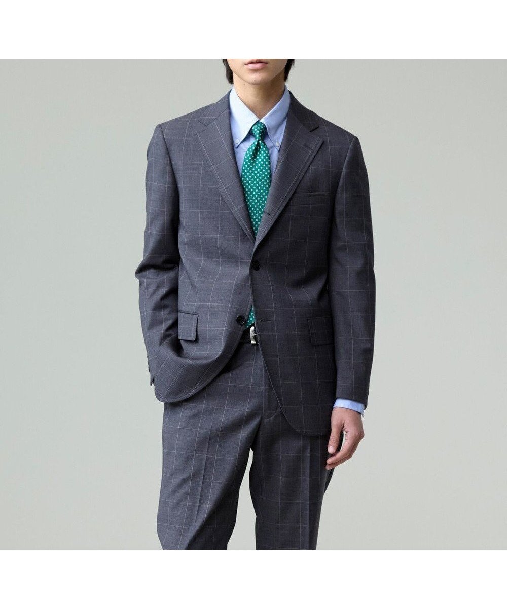 【ジェイ プレス/J.PRESS / MEN】の【WEB・一部店舗限定】ウィンドーペーン スーツ インテリア・キッズ・メンズ・レディースファッション・服の通販 founy(ファニー) 　ファッション　Fashion　メンズファッション　Fashion for Men　セットアップ　Matching Sets　スマート　Smart, Elegant　スーツ　Suit, Formalwear　セットアップ　Set-Up, Coordinated Outfit　モダン　Modern, Contemporary　再入荷　Restock / Back in Stock　夏　Summer　春　Spring　S/S・春夏　SS, Spring/Summer, Warm Season　グレー系4|ID: prp329100004539498 ipo3291000000032990432