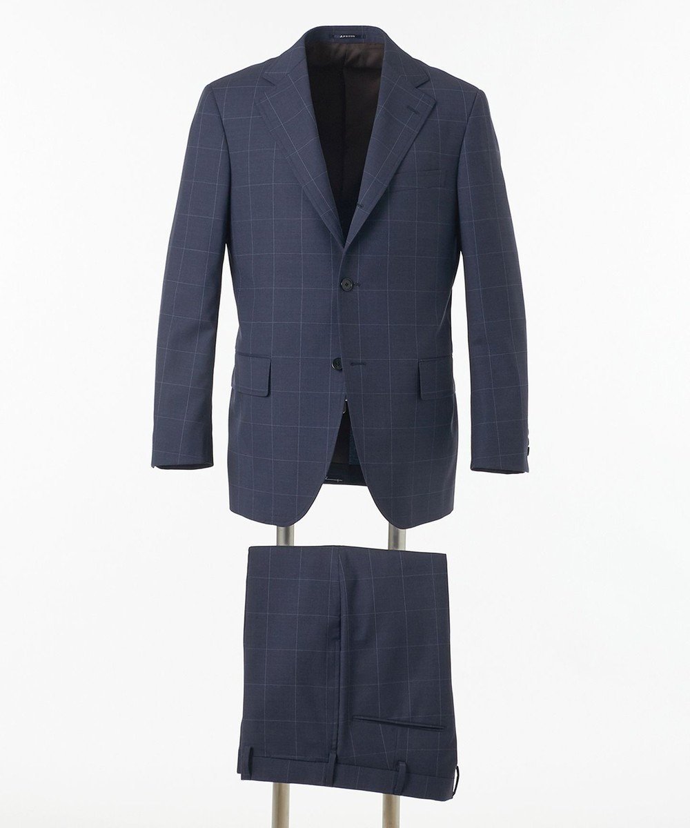 【ジェイ プレス/J.PRESS / MEN】の【WEB・一部店舗限定】ウィンドーペーン スーツ インテリア・キッズ・メンズ・レディースファッション・服の通販 founy(ファニー) 　ファッション　Fashion　メンズファッション　Fashion for Men　セットアップ　Matching Sets　スマート　Smart, Elegant　スーツ　Suit, Formalwear　セットアップ　Set-Up, Coordinated Outfit　モダン　Modern, Contemporary　再入荷　Restock / Back in Stock　夏　Summer　春　Spring　S/S・春夏　SS, Spring/Summer, Warm Season　ダルブルー系4|ID: prp329100004539498 ipo3291000000032990433