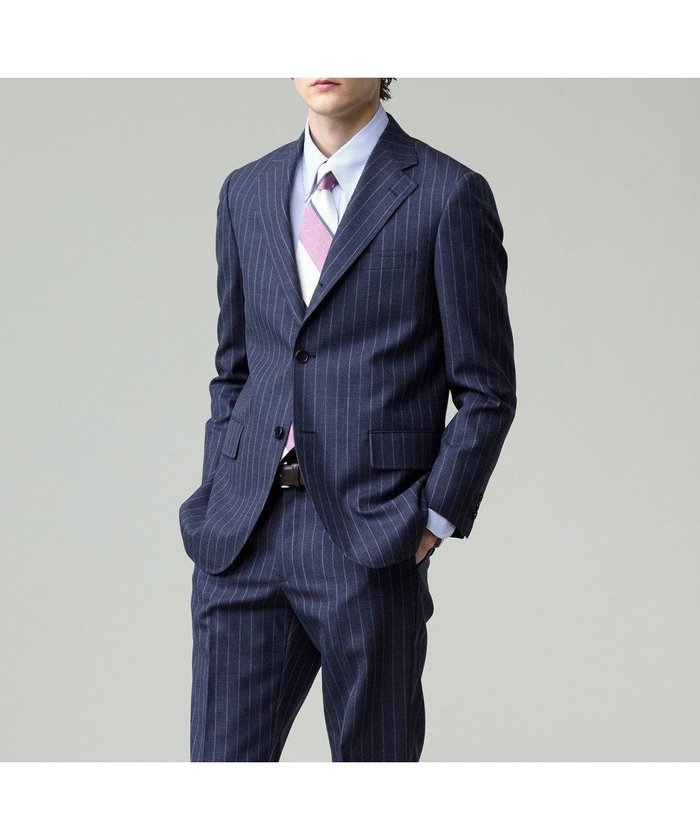 【ジェイ プレス/J.PRESS / MEN】の【WEB・一部店舗限定】チョークストライプ スーツ インテリア・キッズ・メンズ・レディースファッション・服の通販 founy(ファニー) https://founy.com/ ファッション Fashion メンズファッション Fashion for Men セットアップ Matching Sets ストライプ Stripe, Striped Pattern スーツ Suit, Formalwear セットアップ Set-Up, Coordinated Outfit 夏 Summer 春 Spring S/S・春夏 SS, Spring/Summer, Warm Season |ID: prp329100004539501 ipo3291000000032662490