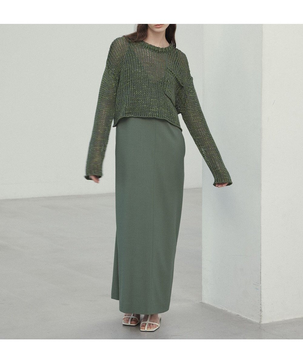【ベイジ,/BEIGE,】の【Oggi 6月号掲載】OREGANO / サマーウールキャミソールドレス インテリア・キッズ・メンズ・レディースファッション・服の通販 founy(ファニー) 　雑誌掲載アイテム　Magazine Items　ファッション雑誌　Fashion Magazines　オッジ　Oggi　ファッション　Fashion　レディースファッション　WOMEN　ワンピース　Dress　ドレス　Party Dresses　春　Spring　キャミソール　Camisole　キャミワンピース　Cami Dress　ジャケット　Jacket　スリット　Slit　スーツ　Suit　セットアップ　Set Up　雑誌　Magazine　ドレス　Dress　フェイクレザー　Faux Leather　6月号　June Issue　ラップ　Wrap　ロング　Long　A/W・秋冬　Aw・Autumn/Winter・Fw・Fall-Winter　S/S・春夏　Ss・Spring/Summer　夏　Summer　ビジネス 仕事 通勤　Business　Olive|ID: prp329100004539526 ipo3291000000032075309