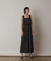 【グレース コンチネンタル/GRACE CONTINENTAL】のカットジャガードサロペット 人気、トレンドファッション・服の通販 founy(ファニー) ファッション Fashion レディースファッション WOMEN ワンピース Dress オールインワン ワンピース All In One Dress サロペット Salopette カットジャガード Cut Jacquard サロペット Overalls フリンジ Fringe ワイド Wide エレガント 上品 Elegant 夏 Summer 定番 Standard 春 Spring S/S・春夏 Ss・Spring/Summer |ID:prp329100004539531