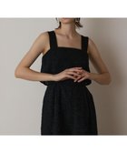 【グレース コンチネンタル/GRACE CONTINENTAL】のカットジャガードサロペット ブラック|ID: prp329100004539531 ipo3291000000032075376
