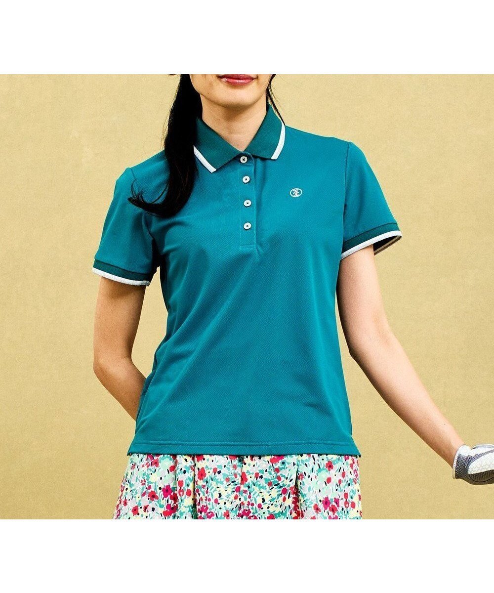 【23区 ゴルフ/NIJYUSANKU GOLF】の【吸水速乾/UVケア】5色から選べる◎色違いでほしくなるシンプル大人 ポロシャツ インテリア・キッズ・メンズ・レディースファッション・服の通販 founy(ファニー) 　ファッション　Fashion　レディースファッション　WOMEN　トップス・カットソー　Tops/Tshirt　シャツ/ブラウス　Shirts/Blouses　ポロシャツ　Polo Shirts　コンパクト　Compact　ゴルフ　Golf　サークル　Circle　シンプル　Simple　スポーツ　Sports　フロント　Front　ポロシャツ　Polo Shirt　ローズ　Rose　ワンポイント　One Point　吸水　Water Absorption　夏　Summer　定番　Standard　春　Spring　S/S・春夏　Ss・Spring/Summer　軽量　Lightweight　パイングリーン系|ID: prp329100004539532 ipo3291000000032075401