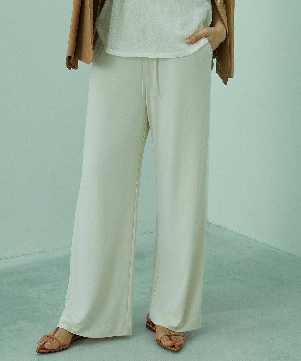 【ベイジ,/BEIGE,】の【Precious5月号掲載】MELLE / イージーパンツ インテリア・キッズ・メンズ・レディースファッション・服の通販 founy(ファニー) 　雑誌掲載アイテム　Magazine Items　ファッション雑誌　Fashion Magazines　プレシャス　Precious　ファッション　Fashion　レディースファッション　WOMEN　パンツ　Pants　2023年　2023　2023春夏・S/S　Ss,Spring/Summer,2023　5月号　May Issue　ジャージー　Jersey　セットアップ　Set Up　ドレープ　Drape　リラックス　Relax　ワイド　Wide　夏　Summer　定番　Standard　春　Spring　S/S・春夏　Ss・Spring/Summer　雑誌　Magazine　Ecru|ID: prp329100004539538 ipo3291000000032075490