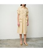 【グレース コンチネンタル/GRACE CONTINENTAL】のリネンタッチサファリドレス ベージュ|ID: prp329100004539539 ipo3291000000033688038