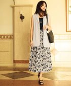 【自由区/JIYU-KU】の【SHIHOさん着用・洗える】リネンライクフラワープリント スカート ベージュ×バーント|ID: prp329100004539541 ipo3291000000032641750