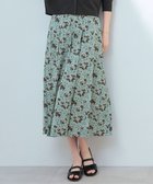 【自由区/JIYU-KU】の【SHIHOさん着用・洗える】リネンライクフラワープリント スカート フロスティグリーン×バーント|ID: prp329100004539541 ipo3291000000032641751