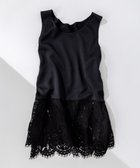 【23区/NIJYUSANKU】の【洗える】レースコンビストレッチ マットサテン インナー タンクトップ ブラック系|ID: prp329100004539547 ipo3291000000032487754