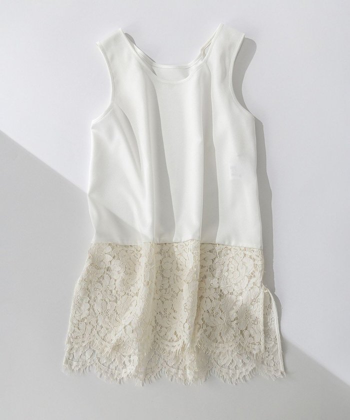 【23区/NIJYUSANKU】の【洗える】レースコンビストレッチ マットサテン インナー タンクトップ インテリア・キッズ・メンズ・レディースファッション・服の通販 founy(ファニー) https://founy.com/ ファッション Fashion レディースファッション Fashion for Women トップス・カットソー Cut & Sew Tops インナー Innerwear 春 Spring 洗える Machine Washable サテン Satin, Glossy Fabric ショート Short, Short Length スカラップ Scallop, Scalloped Edge ストレッチ Stretch, Stretchy Fabric スリット Slit, Slit Detail タンク Tank Top, Sleeveless Top トレンド Trend, Trending Now ノースリーブ Sleeveless, No-Sleeve ボトム Bottoms, Lower Wear 半袖 Short Sleeve, Half Sleeve レース Lace, Lace Fabric S/S・春夏 SS, Spring/Summer, Warm Season 夏 Summer エレガント 上品 Elegant 2025年 2025 2025春夏・S/S Spring/Summer 2025 SS25 |ID: prp329100004539547 ipo3291000000035708494