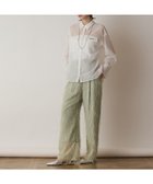 【グレース コンチネンタル/GRACE CONTINENTAL】のメッシュオーバーシャツ ホワイト|ID: prp329100004539548 ipo3291000000032746131