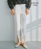 【アイシービー/iCB】の【WEB限定・洗える】キュプラハイパワーストレッチ セミフレアパンツ オフホワイト系|ID: prp329100004539552 ipo3291000000032708301