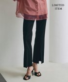 【アイシービー/iCB】の【WEB限定・洗える】キュプラハイパワーストレッチ セミフレアパンツ ブラック系|ID: prp329100004539552 ipo3291000000032708302