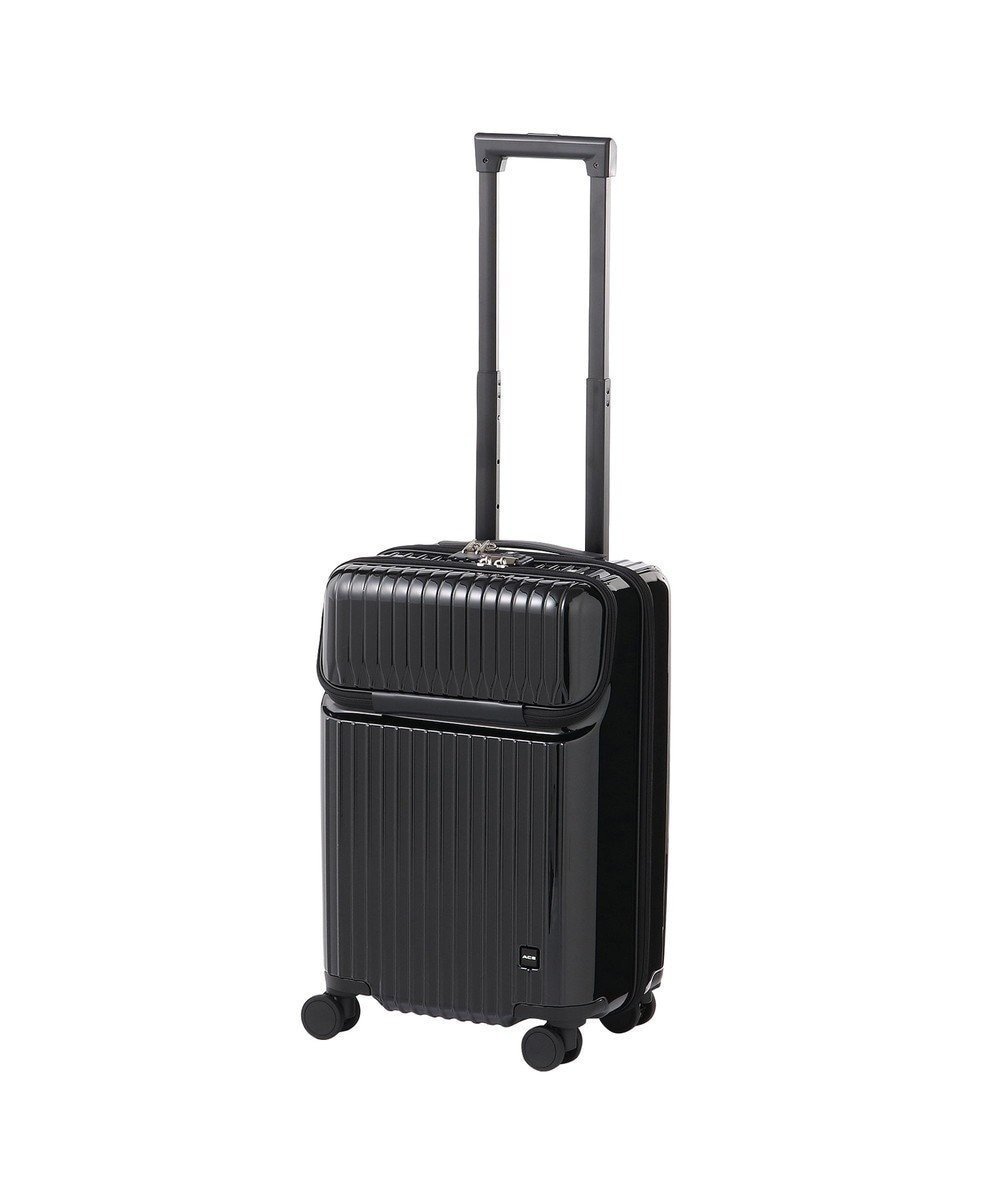 【エースバッグズアンドラゲッジ/ACE BAGS & LUGGAGE】のACE タッシェ スーツケース ストッパー機能 2~3泊 機内持ち込み 06536 エース インテリア・キッズ・メンズ・レディースファッション・服の通販 founy(ファニー) 　ファッション　Fashion　レディースファッション　WOMEN　スーツ　Suits　フロント　Front　ポケット　Pocket　旅行　Travel　スーツケース キャリーケース　Suitcase　ビジネス 仕事 通勤　Business　ブラック|ID: prp329100004539557 ipo3291000000032125794