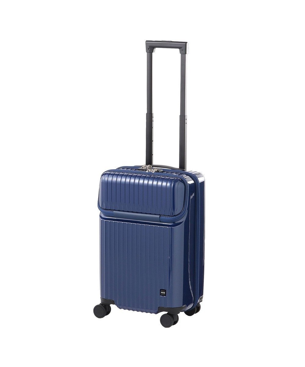 【エースバッグズアンドラゲッジ/ACE BAGS & LUGGAGE】のACE タッシェ スーツケース ストッパー機能 2~3泊 機内持ち込み 06536 エース インテリア・キッズ・メンズ・レディースファッション・服の通販 founy(ファニー) 　ファッション　Fashion　レディースファッション　WOMEN　スーツ　Suits　フロント　Front　ポケット　Pocket　旅行　Travel　スーツケース キャリーケース　Suitcase　ビジネス 仕事 通勤　Business　ブルー|ID: prp329100004539557 ipo3291000000032125799