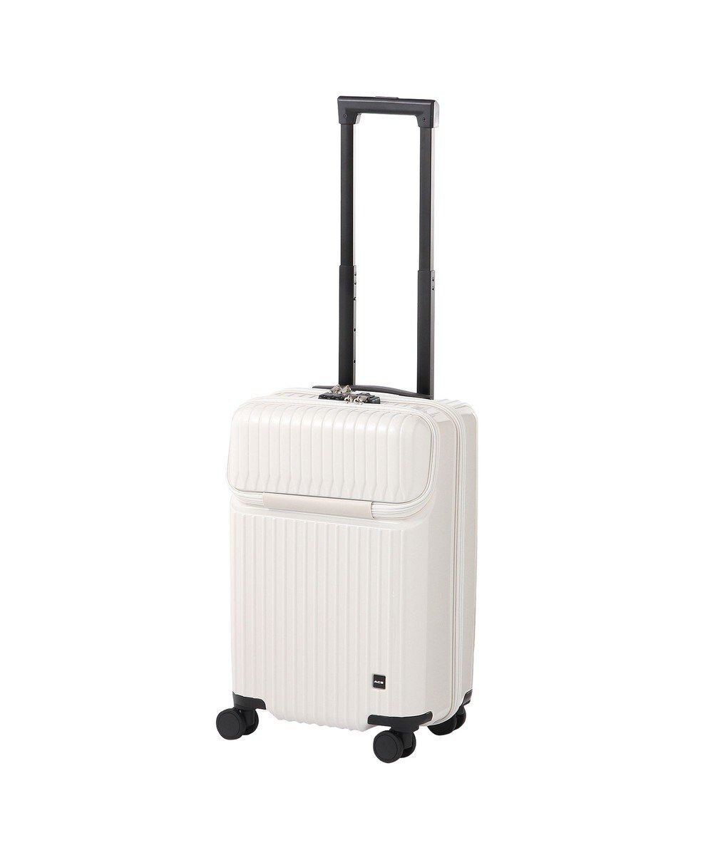 【エースバッグズアンドラゲッジ/ACE BAGS & LUGGAGE】のACE タッシェ スーツケース ストッパー機能 2~3泊 機内持ち込み 06536 エース インテリア・キッズ・メンズ・レディースファッション・服の通販 founy(ファニー) 　ファッション　Fashion　レディースファッション　Fashion for Women　スーツ　Business Suits & Workwear　フロント　Front, Front Design　ポケット　Pocket, Pocket Detail　再入荷　Restock / Back in Stock　旅行　Travel　スーツケース キャリーケース　Suitcase / Carry Case　ビジネス 仕事 通勤　Business / Work / Commuting　ホワイト|ID: prp329100004539557 ipo3291000000033429239