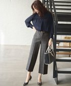 【エニィ スィス/any SiS】の【保温効果/ストレッチ】シリーズ累計13万枚突破!ビューティサーモ ワイドパンツ グレーグレンチェック|ID: prp329100004539564 ipo3291000000034298318