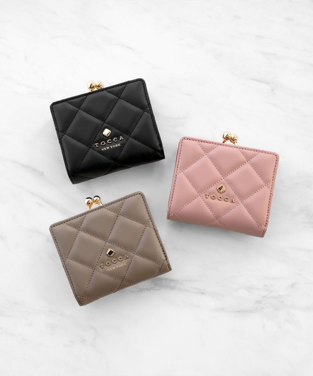 【トッカ/TOCCA】の【新色ブルー登場】PILA BIFOLDWALLET 財布 インテリア・キッズ・メンズ・レディースファッション・服の通販 founy(ファニー) 　ファッション　Fashion　レディースファッション　WOMEN　財布　Wallets　おすすめ　Recommend　エレガント 上品　Elegant　キルト　Quilt　コンパクト　Compact　リュクス　Luxe　ロマンティック　Romantic　財布　Wallet　ベージュ系|ID: prp329100004539567 ipo3291000000032075643