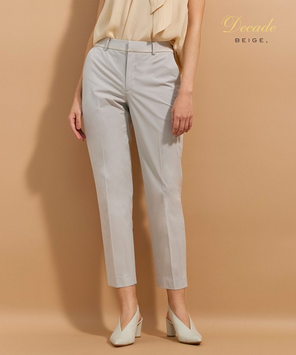 【ベイジ,/BEIGE,】のAUDREY / クロップドパンツ インテリア・キッズ・メンズ・レディースファッション・服の通販 founy(ファニー) 　ファッション　Fashion　レディースファッション　Ladies' Fashion Online　パンツ　Pants　ジャケット　Jacket　ストレッチ　Stretch　セットアップ　Set Up　ボトム　Bottom　夏　Summer　春　Spring　S/S・春夏　Ss・Spring/Summer　洗える　Washable　ビジネス 仕事 通勤　Business　L.Gray|ID: prp329100004539574 ipo3291000000032663148