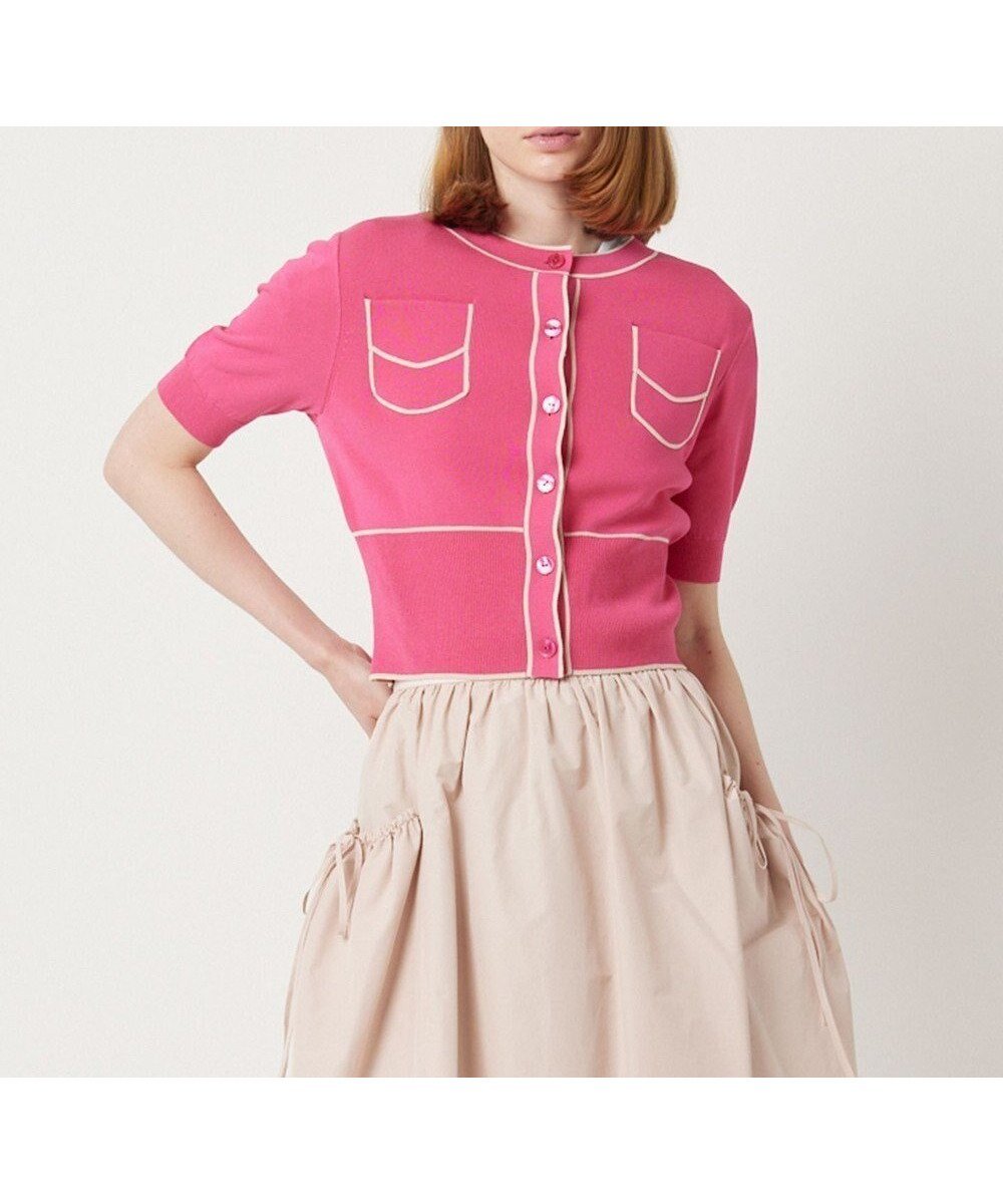 【トッカ/TOCCA】の【SAILOR カーディガン インテリア・キッズ・メンズ・レディースファッション・服の通販 founy(ファニー) ファッション Fashion レディースファッション Fashion for Women トップス・カットソー Cut & Sew Tops カーディガン・羽織り Layered Style Cardigans 2024年 2024 2024春夏・S/S Spring/Summer 2024 SS24 おすすめ Recommended / Our Picks カーディガン Cardigan, Knitwear シンプル Simple, Minimal トリミング Trimming, Decorative Edge トレンド Trend, Trending Now ドレス Dress, One-Piece 半袖 Short Sleeve, Half Sleeve 夏 Summer 春 Spring S/S・春夏 SS, Spring/Summer, Warm Season ピンク系|ID: prp329100004539576 ipo3291000000034253807