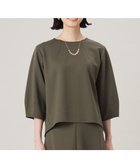 【自由区/JIYU-KU】の【セットアップ対応・洗える】ブークレダンボール カットソー カーキ|ID: prp329100004539578 ipo3291000000032696360