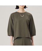 【自由区/JIYU-KU】の【セットアップ対応・洗える】ブークレダンボール カットソー カーキ|ID: prp329100004539578 ipo3291000000033305940