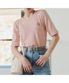 【ティアクラッセ/Tiaclasse】の【洗える】刺繍ロゴカットソーTシャツ ピンク|ID: prp329100004539584 ipo3291000000032075744