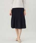 【ジェイ プレス/J.PRESS】の【洗える】ノルディス2wayジョーゼット プリーツ スカート ネイビー系|ID: prp329100004539597 ipo3291000000033690097