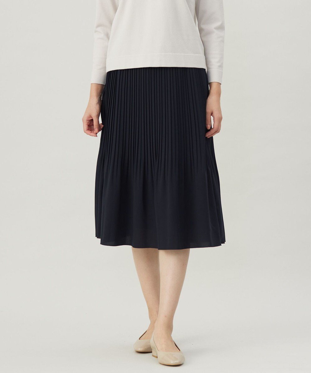 【ジェイ プレス/J.PRESS】の【洗える】ノルディス2wayジョーゼット プリーツ スカート インテリア・キッズ・メンズ・レディースファッション・服の通販 founy(ファニー) ファッション Fashion レディースファッション Fashion for Women スカート Skirts プリーツスカート / 上品フェミニンスタイル Pleated Skirts エレガント 上品 Elegant 洗える Machine Washable ジョーゼット Georgette, Semi-Sheer Fabric ストレッチ Stretch, Stretchy Fabric ドレープ Drape, Draping Fabric プリーツ Pleats, Pleated A/W・秋冬 Autumn/Winter S/S・春夏 SS, Spring/Summer, Warm Season 夏 Summer ビジネス 仕事 通勤 Business / Work / Commuting ネイビー系|ID: prp329100004539597 ipo3291000000034411287