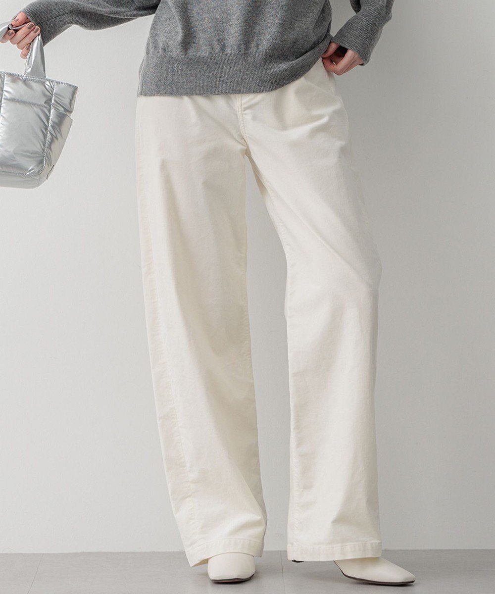 【23区/NIJYUSANKU】の【洗える】23区DENIM ベルベットストレッチ ワイドパンツ インテリア・キッズ・メンズ・レディースファッション・服の通販 founy(ファニー) ファッション Fashion レディースファッション Fashion for Women パンツ Pants & Trousers 洗える Machine Washable シルク Silk, 100% Silk ストレッチ Stretch, Stretchy Fabric ストレート Straight, Straight Cut スーピマ Supima, Premium Cotton デニム Denim, Jeans Material トレンド Trend, Trending Now 定番 Standard, Basic Item バランス Balance, Style Balance ベルベット Velvet, Velvety ボーイズ Boyish, Boy Style ワイド Wide, Wide Fit A/W・秋冬 Autumn/Winter 冬 Winter / This Winter 2024年 2024 2024-2025秋冬・A/W Autumn/Winter 2024–25 AW24–25 ホワイト系|ID: prp329100004539598 ipo3291000000036255380