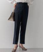 【23区/NIJYUSANKU】の【洗える】ウールライクカルゼ テーパードパンツ ネイビー系|ID: prp329100004539599 ipo3291000000032075845