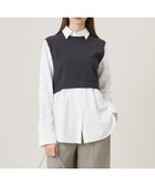 【アイシービー/iCB】の【2WAY・洗える】シャツクロスコンビニットプルオーバー チャコール系|ID: prp329100004539609 ipo3291000000032075895