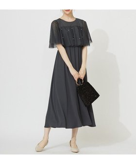 【エニィ スィス/any SiS】の【Lily Calin】ラッフルチュールフェイクパール ドレス 人気、トレンドファッション・服の通販 founy(ファニー) ファッション Fashion レディースファッション Fashion for Women ワンピース Dresses フォーマル・パーティードレス・結婚式用ドレス Elegant & Casual Dresses ウォッシャブル Machine Washable 春 Spring カーディガン Cardigan, Knitwear クロップド Cropped, Short Length コンビ Combo, Combination Style シフォン Chiffon, Lightweight Fabric ジャケット Jacket, Outerwear ジョーゼット Georgette, Semi-Sheer Fabric ストレッチ Stretch, Stretchy Fabric チュール Tulip, Tulip Motif ドッキング Docking, Mixed Material ドレス Dress, One-Piece パール Pearl, Pearl Accent フェミニン Feminine, Girly ミドル Middle Length, Mid Height S/S・春夏 SS, Spring/Summer, Warm Season おすすめ Recommended / Our Picks 夏 Summer エレガント 上品 Elegant 新作・新入荷 New Arrivals / New In |ID:prp329100004539611