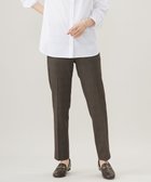 【ジェイ プレス/J.PRESS】の【洗える】T/Rアルガンシルクチェック テーパード パンツ ブラウンチェック系|ID: prp329100004539618 ipo3291000000032076005