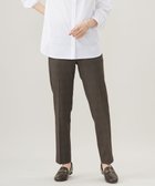 【ジェイ プレス/J.PRESS】の【洗える】T/Rアルガンシルクチェック テーパード パンツ ブラウンチェック系|ID: prp329100004539618 ipo3291000000032646999