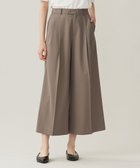 【自由区/JIYU-KU】の【洗える】TWラチネストレッチワイドクロップド パンツ モカ|ID: prp329100004539626 ipo3291000000032076045