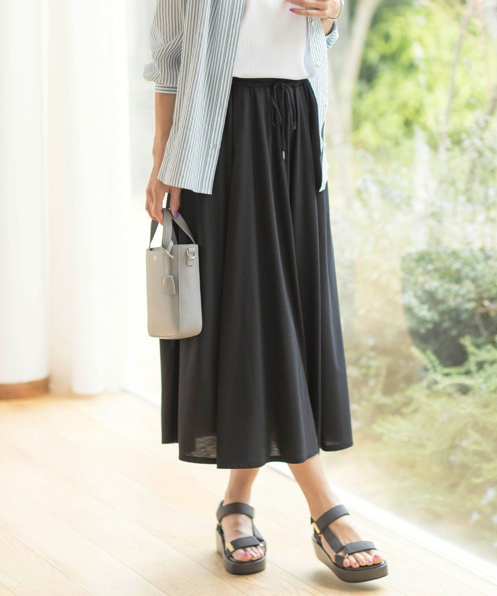 【ジェイ プレス/J.PRESS】の【洗える】ジャージー フレアー スカート インテリア・キッズ・メンズ・レディースファッション・服の通販 founy(ファニー) 　ファッション　Fashion　レディースファッション　WOMEN　スカート　Skirt　春　Spring　洗える　Washable　ジャージー　Jersey　フレアースカート　Flared Skirt　ベーシック　Basic　ポケット　Pocket　リラックス　Relax　S/S・春夏　Ss・Spring/Summer　夏　Summer　ブラック系|ID: prp329100004539642 ipo3291000000032259157