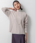 【23区/NIJYUSANKU】の【洗える】ヴィスコースストレッチ ミラノリブ ニット ベージュ系|ID: prp329100004539643 ipo3291000000032076140