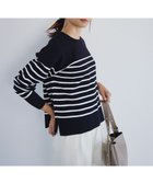 【23区/NIJYUSANKU】の【洗える】ヴィスコースストレッチ ミラノリブ ニット 人気、トレンドファッション・服の通販 founy(ファニー) ファッション Fashion レディースファッション Fashion for Women トップス・カットソー Cut & Sew Tops ニット Knit Tops & Sweaters オレンジ Orange 洗える Machine Washable シンプル Simple, Minimal ストレッチ Stretch, Stretchy Fabric スリット Slit, Slit Detail センター Center, Center Line セーター Sweater, Knitwear トレンド Trend, Trending Now ボトム Bottoms, Lower Wear ボーダー Border, Stripe ミラノリブ Milano Rib, Milano Stitch 無地 Plain, Solid Color A/W・秋冬 Autumn/Winter 冬 Winter / This Winter 2024年 2024 2024-2025秋冬・A/W Autumn/Winter 2024–25 AW24–25 thumbnail ネイビー×オフ|ID: prp329100004539643 ipo3291000000033678467