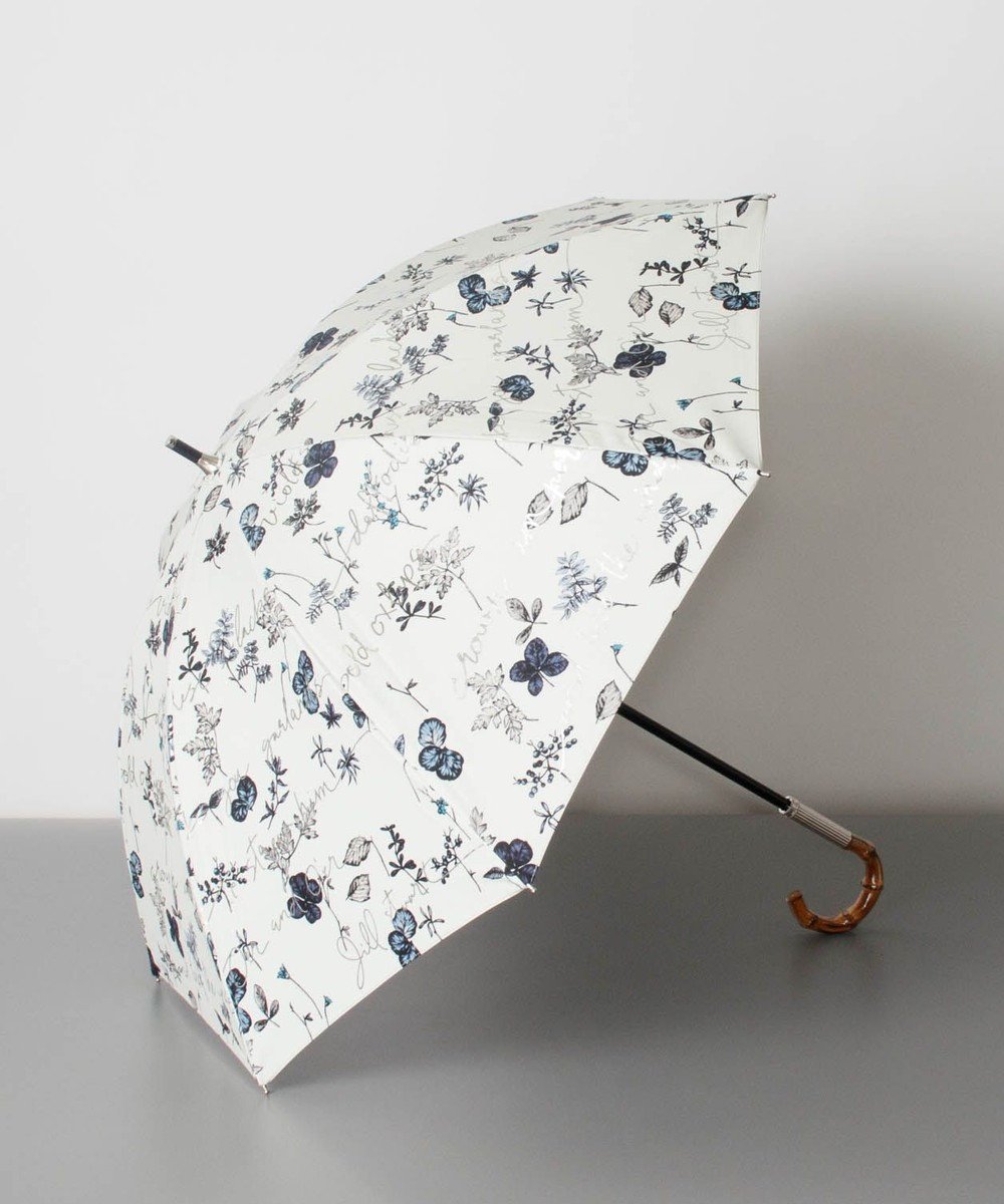 【アウロラ/AURORA】のJILL STUART ジル スチュアート 晴雨兼用一段スライド傘 (ボタニカル柄) インテリア・キッズ・メンズ・レディースファッション・服の通販 founy(ファニー) 　ファッション　Fashion　レディースファッション　WOMEN　傘 / レイングッズ　Umbrellas/Rainwear　トレンド　Trend　プリント　Print　ボタニカル　Botanical　傘　Umbrella　ブルー|ID: prp329100004539644 ipo3291000000032076145