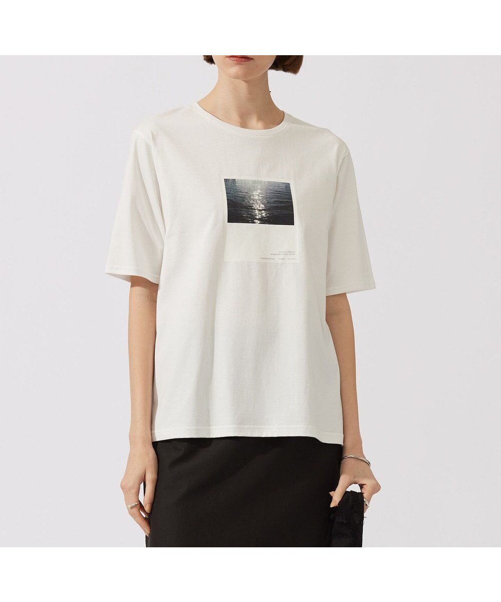 【アイシービー/iCB】の【接触冷感・UVケア・洗える】ロゴTEE カットソー インテリア・キッズ・メンズ・レディースファッション・服の通販 founy(ファニー) 　ファッション　Fashion　レディースファッション　WOMEN　トップス・カットソー　Tops/Tshirt　シャツ/ブラウス　Shirts/Blouses　ロング / Tシャツ　T-Shirts　カットソー　Cut and Sewn　春　Spring　洗える　Washable　カットソー　Cut And Sew　コンパクト　Compact　プリント　Print　ベーシック　Basic　S/S・春夏　Ss・Spring/Summer　夏　Summer　2024年　2024　2024春夏・S/S　Ss,Spring/Summer,2024　旅行　Travel　フォト×オフホワイト系|ID: prp329100004539647 ipo3291000000032148140